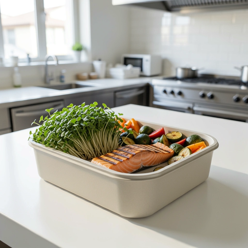 Healthy meal delivery prep